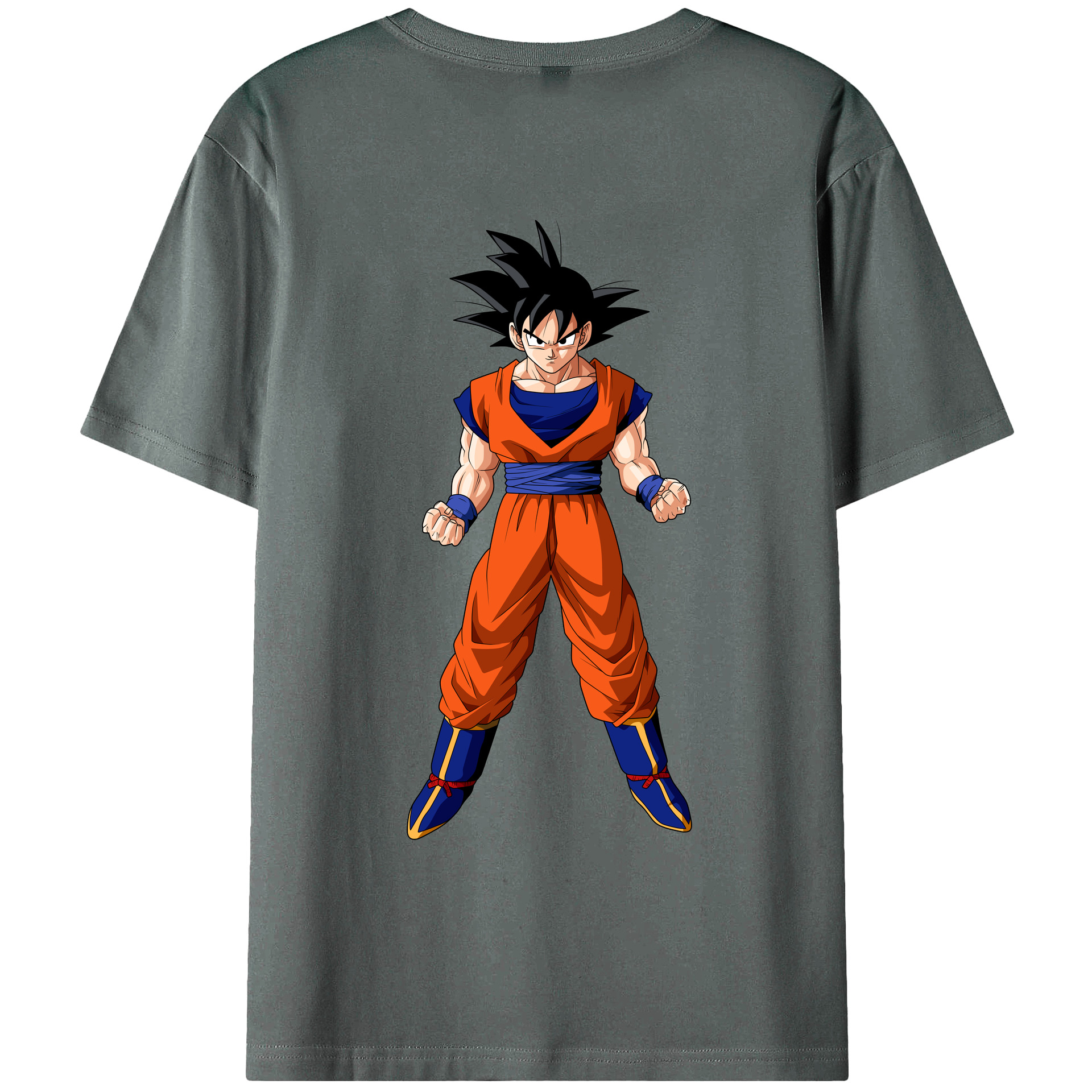 （画像用） ドラゴンボール 孫悟空（そん ごくう）Son Goku カカロット DRAGON BALL Kakarotto 綿100％ メンズ半袖Tシャツ（バックプリント） 通気性